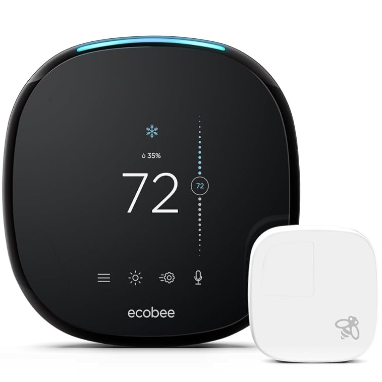 Image of ecobee4 Alexa-Enabled Thermostat with Sensor Image of ecobee4 Alexa-Enabled Thermostat with Sensor