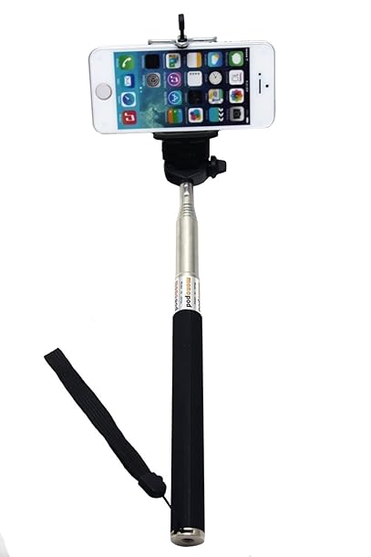 UFCIT(TM) Extendable Self Portrait Selfie Handheld Stick Monopod with Smartphone Adjustable Holder for iPhone, Samsung and other smartphones (black) UFCIT(TM) Extendable Self Portrait Selfie Handheld Stick Monopod with Smartphone Adjustable Holder for iPhone, Samsung and other smartphones (black)