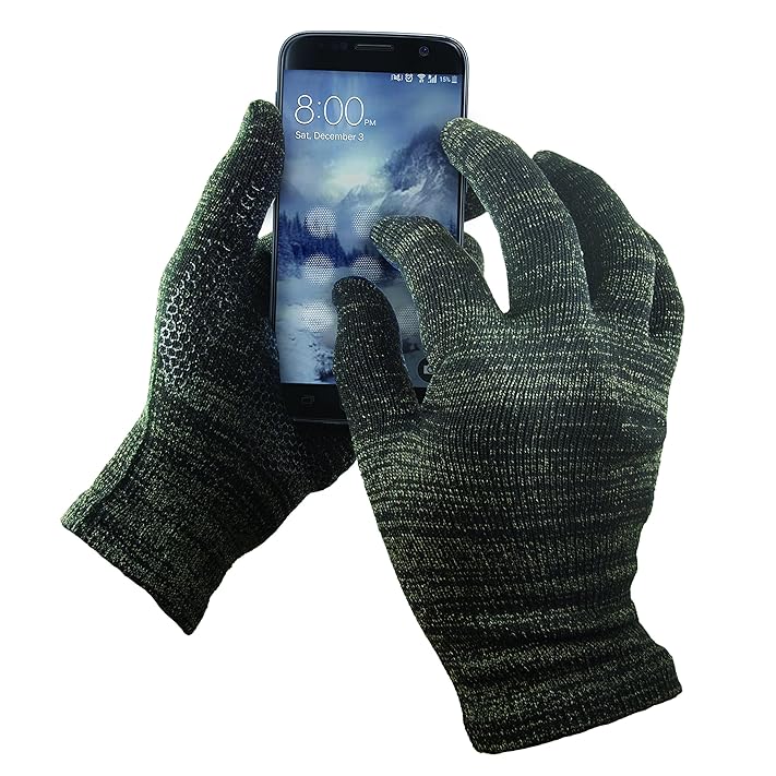 GliderGlove Copper Infused Touch Screen Gloves - Entire Surface Works on iPhones, Androids, Ipads, Tablets - Anti Slip Palm for Driving Phone Grip - (Winter -Medium) GliderGlove Copper Infused Touch Screen Gloves - Entire Surface Works on iPhones, Androids, Ipads, Tablets - Anti Slip Palm for Driving Phone Grip - (Winter -Medium)