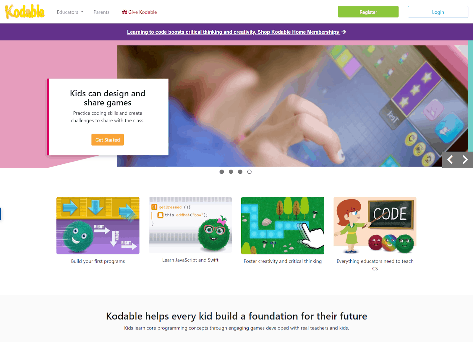 teaching kids to code