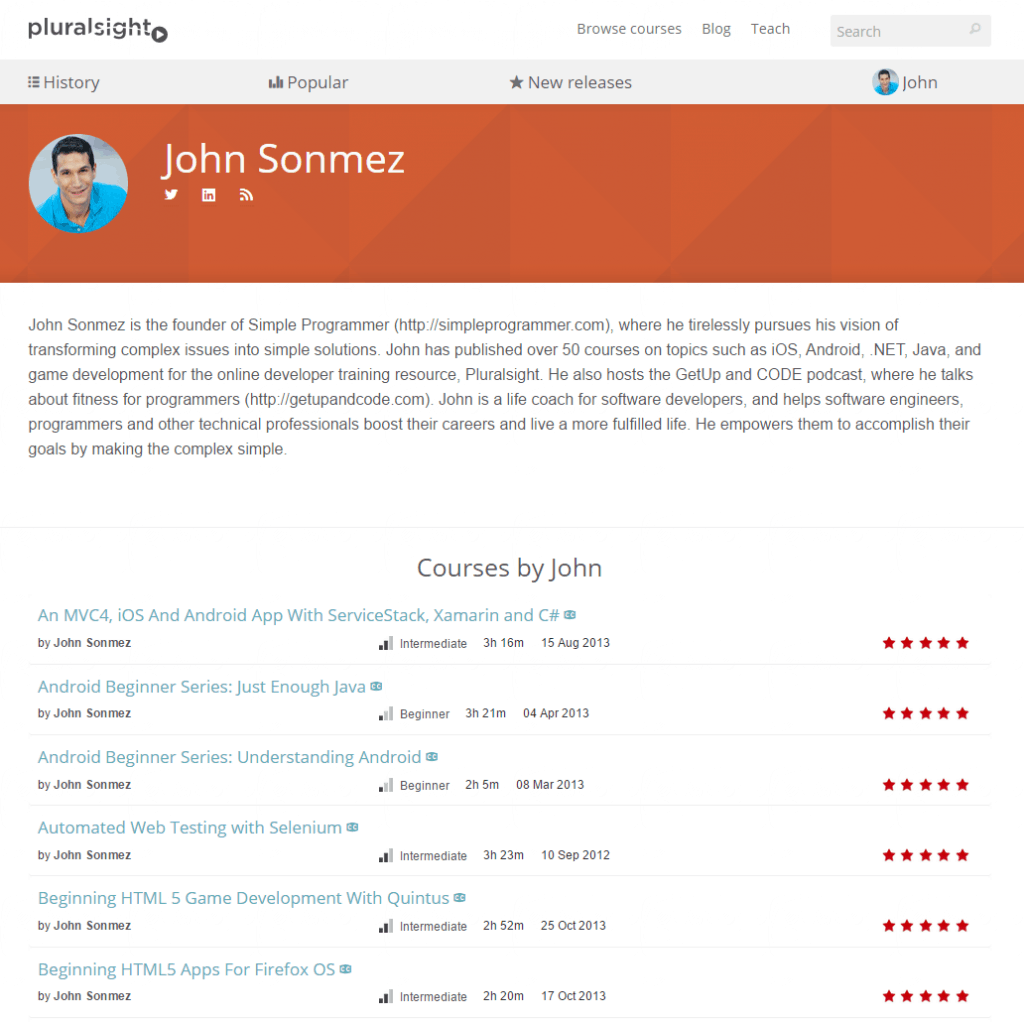 pluralsight-courses-summary
